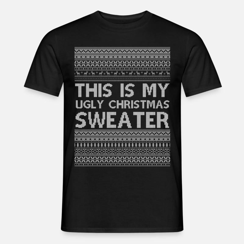 Pull de Noël laid - T-shirt homme - noir