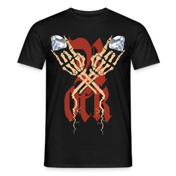 Squelette de Diamond Rock - T-shirt homme - noir - Devant - AI Model Male 178 light (178cm)