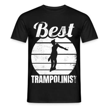 Drôle de pull trampoline - T-shirt homme - noir - Devant - AI Model Male 178 light (178cm)