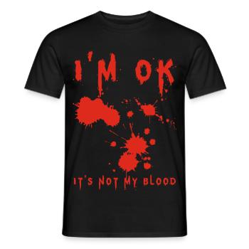 I'm Fine (Englisch) - Männer T-Shirt - Schwarz - Vorne - AI Model Male 178 light (178cm)