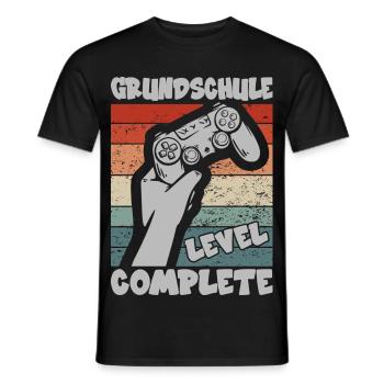 Grundschule Level Complete Gymnasium 5. Klasse - Männer T-Shirt - Schwarz - Vorne - AI Model Male 178 light (178cm)
