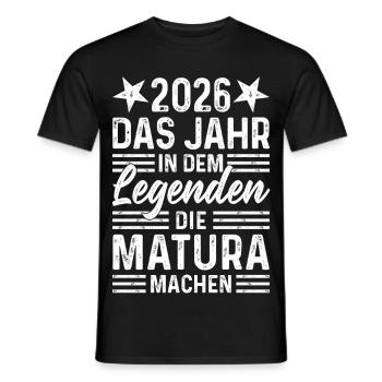 2026 The year in which legends graduate from high school - Men's T-Shirt - black - Front - AI Model Male 178 light (178cm)
