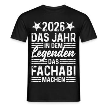 2026 The year in which legends graduate from high school - Men's T-Shirt - black - Front - AI Model Male 178 light (178cm)