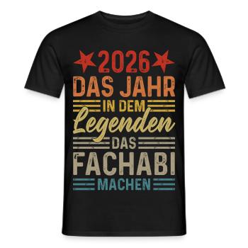 2026 The year in which legends graduate from high school - Men's T-Shirt - black - Front - AI Model Male 178 light (178cm)