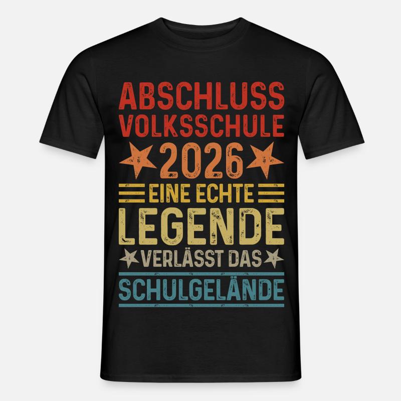 Abschuss 2026 Volksschule  - Männer T-Shirt - Schwarz