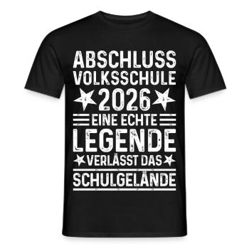 Elementary School Graduation 2026 Legend School Grounds - Men's T-Shirt - black - Front - AI Model Male 178 light (178cm)