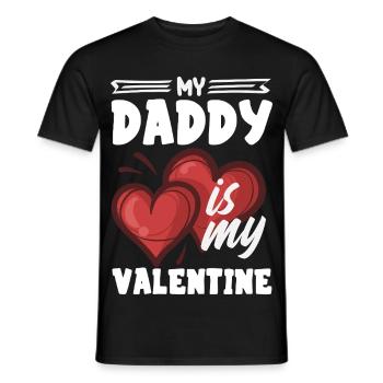 Retro Heart Valentine's Day Design Love - Men's T-Shirt - black - Front - AI Model Male 178 light (178cm)