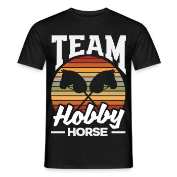 Équipe Cheval de Caval de Passe-temps - T-shirt homme - noir - Devant - AI Model Male 178 light (178cm)