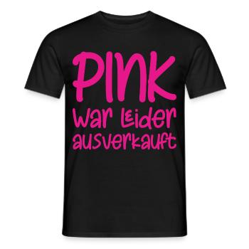 Pink war leider ausverkauft - Männer T-Shirt - Schwarz - Vorne - AI Model Male 178 light (178cm)