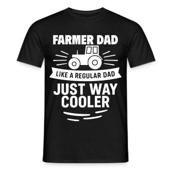 Farmer Dad – Einfach viel cooler - Männer T-Shirt - Schwarz - Vorne - AI Model Male 178 light (178cm)
