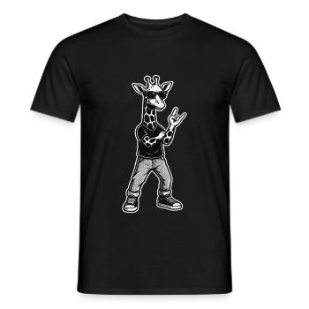 Coole Giraffe Style - Männer T-Shirt - Schwarz - Vorne - AI Model Male 178 light (178cm)
