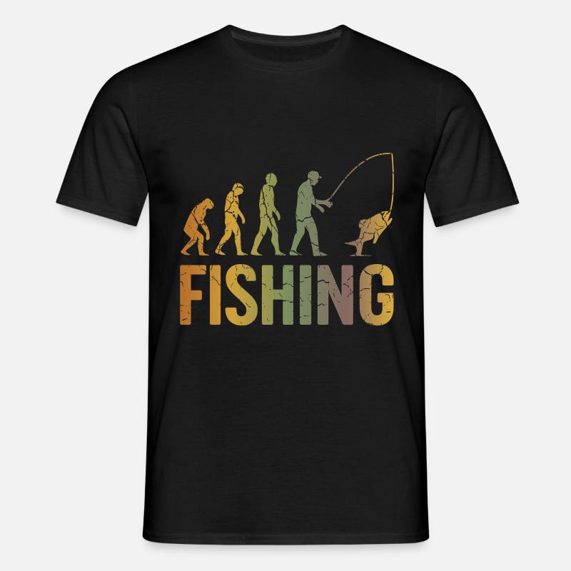 Evolution pour la pêche - T-shirt Homme - noir