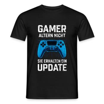 Les joueurs ne vieillissent pas - T-shirt homme - noir - Devant - AI Model Male 178 light (178cm)