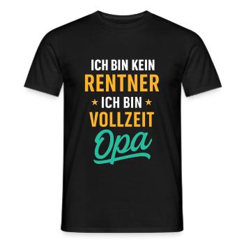Vollzeit Opa - Männer T-Shirt - Schwarz - Vorne - AI Model Male 178 light (178cm)