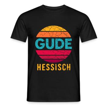 Gude Hessian - Men's T-Shirt - black - Front - AI Model Male 178 light (178cm)