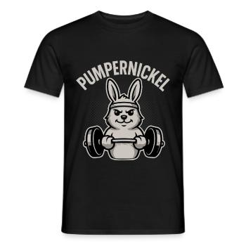 Pumpernickel - Männer T-Shirt - Schwarz - Vorne - AI Model Male 178 light (178cm)