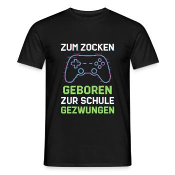 Born to gamble - Men's T-Shirt - black - Front - AI Model Male 178 light (178cm)