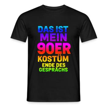 My90s Costume - Men's T-Shirt - black - Front - AI Model Male 178 light (178cm)