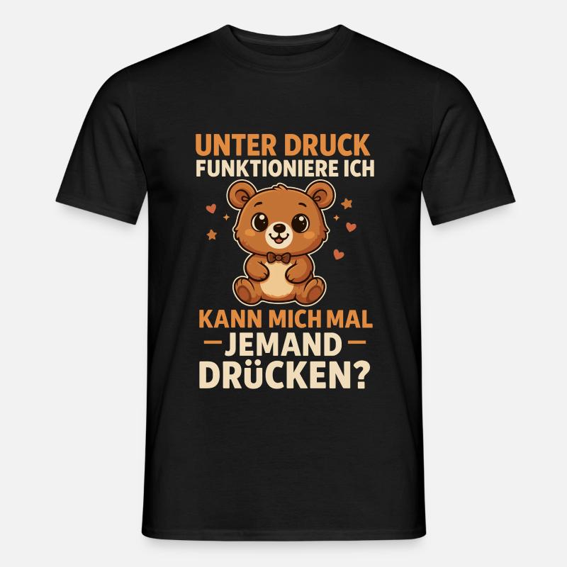 Teddy Bear Hug Saying - Men's T-Shirt - black