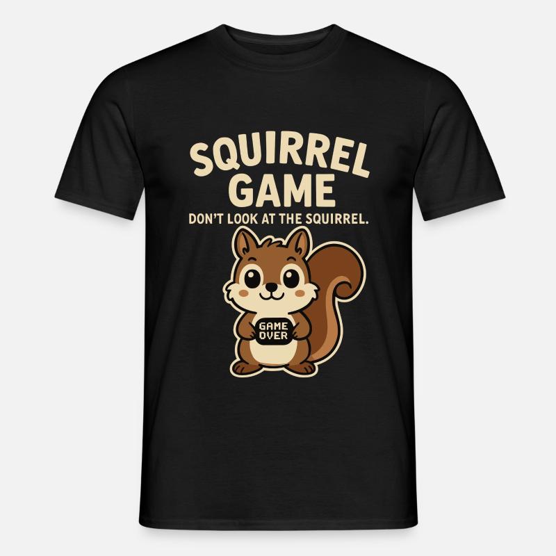 Eichhörnchen Lustiger Spruch game over - Männer T-Shirt - Schwarz