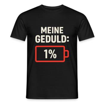 Patience 1 Percent - Chemise drôle de batterie - T-shirt homme - noir - Devant - AI Model Male 178 light (178cm)