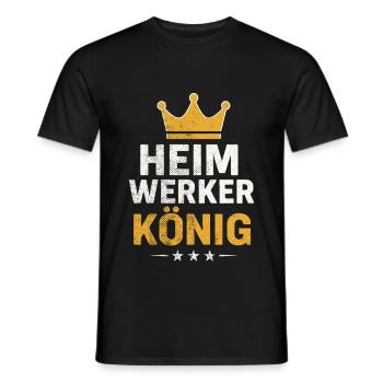 Roi de l’amélioration de l’habitat - T-shirt homme - noir - Devant - AI Model Male 178 light (178cm)