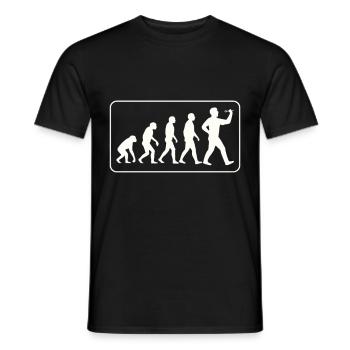 Evolution Dart - Männer T-Shirt - Schwarz - Vorne - AI Model Male 178 light (178cm)
