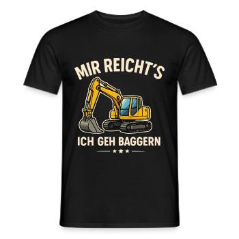 J’en ai assez, je vais creuser une chemise - T-shirt homme - noir - Devant - AI Model Male 178 light (178cm)