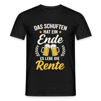 Enfin la retraite – vive la vie à la retraite - T-shirt homme - noir - Devant - AI Model Male 178 light (178cm)