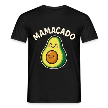 Mamacado – Sweet Avocado Mama - Men's T-Shirt - black - Front - AI Model Male 178 light (178cm)
