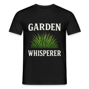 The Garden Whisperer – Conception de jardin amusante - T-shirt homme - noir - Devant - AI Model Male 178 light (178cm)