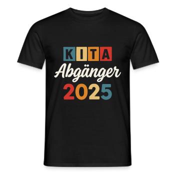 Diplômés en garderie 2025 - T-shirt homme - noir - Devant - AI Model Male 178 light (178cm)