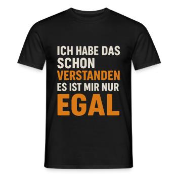 J’ai compris, je m’en fiche ! Proverbes-S - T-shirt homme - noir - Devant - AI Model Male 178 light (178cm)