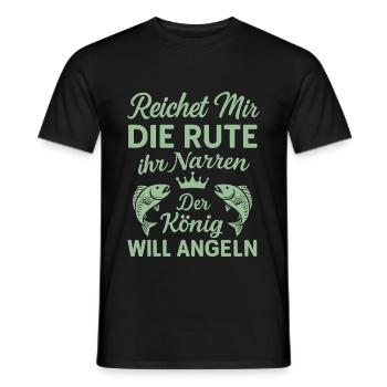 Roi de la pêche – Donnez-moi la canne ! - T-shirt homme - noir - Devant - AI Model Male 178 light (178cm)