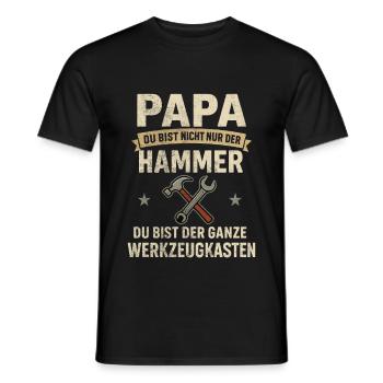 Dad – You are the whole toolbox - Men's T-Shirt - black - Front - AI Model Male 178 light (178cm)