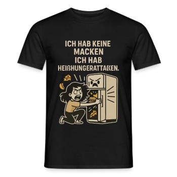Cravings Fridge Saying Shirt - Men's T-Shirt - black - Front - AI Model Male 178 light (178cm)