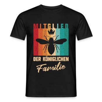 Bienenkönigin Mitglied der Familie - Männer T-Shirt - Schwarz - Vorne - AI Model Male 178 light (178cm)