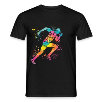 Sprinter Colorsplash Sprintender Sprint - T-shirt homme - noir - Devant - AI Model Male 178 light (178cm)