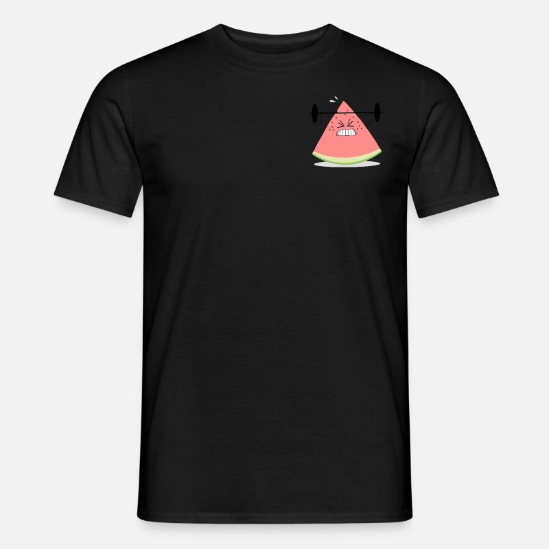 Wassermelone - Männer T-Shirt - Schwarz
