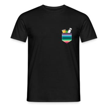 Tequila Limette und Salz - Männer T-Shirt - Schwarz - Vorne - AI Model Male 178 light (178cm)