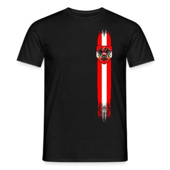 Autriche rayures vintage 2 - T-shirt homme - noir - Devant - AI Model Male 178 light (178cm)