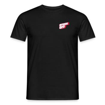 #FUCKOFF - Männer T-Shirt - Schwarz - Vorne - AI Model Male 178 light (178cm)