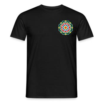 Dancheong 단청 - single (Ver.9) - Männer T-Shirt - Schwarz - Vorne - AI Model Male 178 light (178cm)
