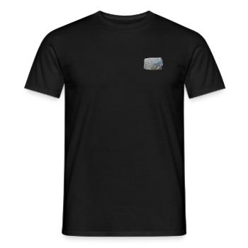 Idée cadeau en pierre / cadeau - T-shirt homme - noir - Devant - AI Model Male 178 light (178cm)