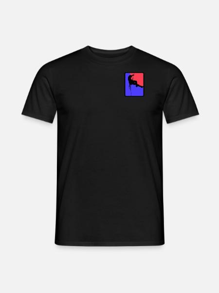 Climbing Rock Face Mountaineering - Men's T-Shirt - black