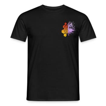 Brain and Heart - Men's T-Shirt - black - Front - AI Model Male 178 light (178cm)