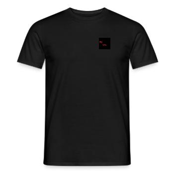 My LIfe RED - Männer T-Shirt - Schwarz - Vorne - AI Model Male 178 light (178cm)