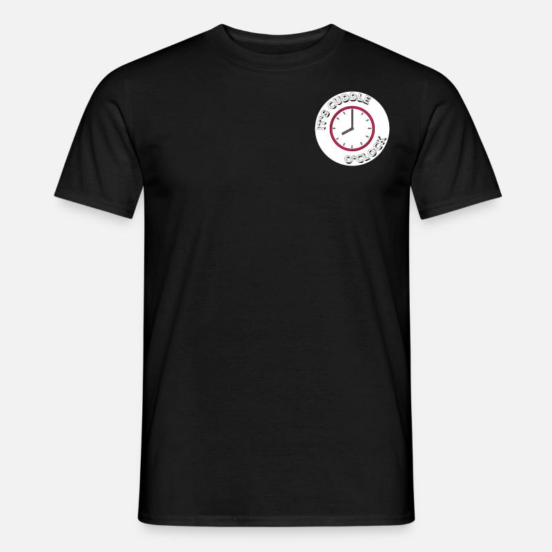 It's Cuddle O Clock - Men’s T-shirt - black