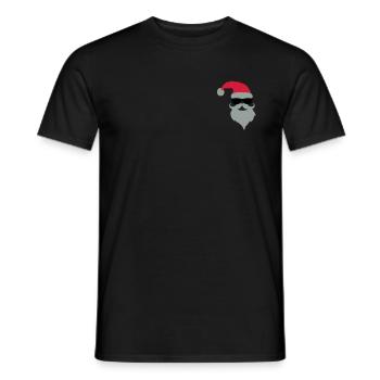 secret_santa2 - Männer T-Shirt - Schwarz - Vorne - AI Model Male 178 light (178cm)