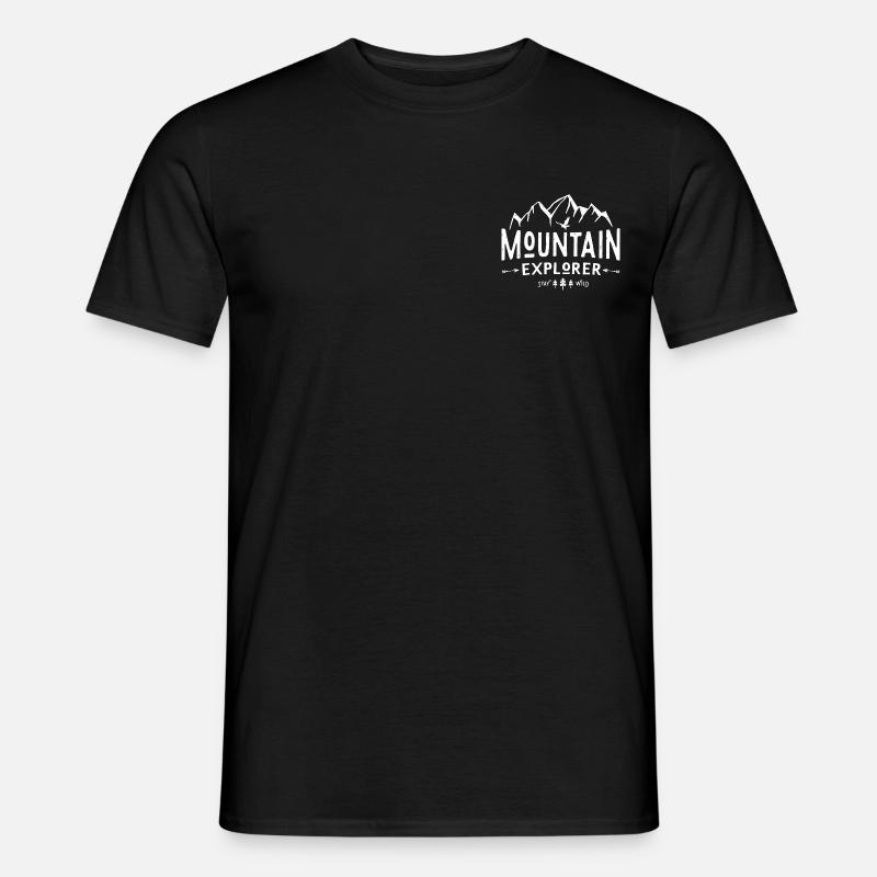 Mountain Explorer - Männer T-Shirt - Schwarz